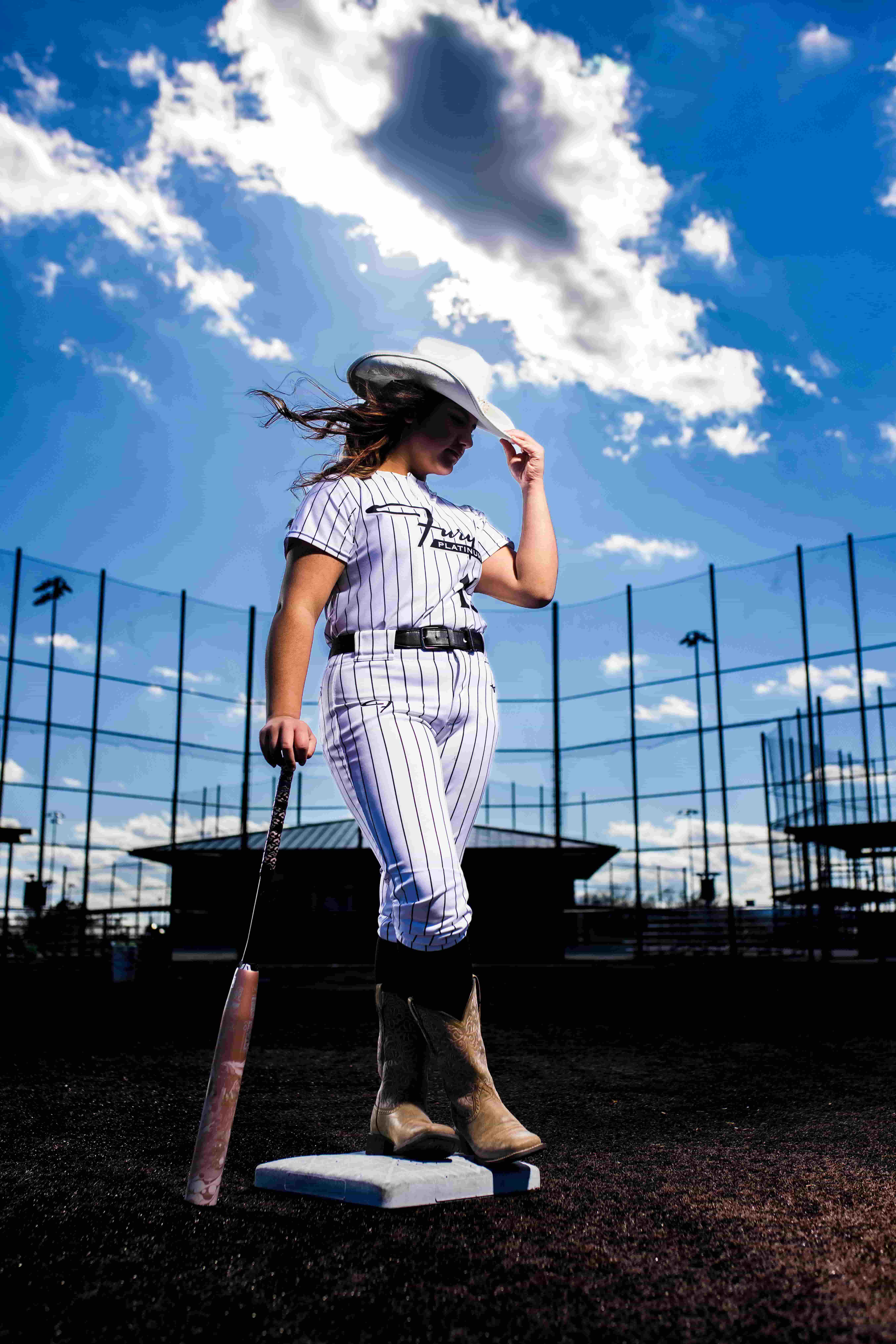 Genesis softball action photo